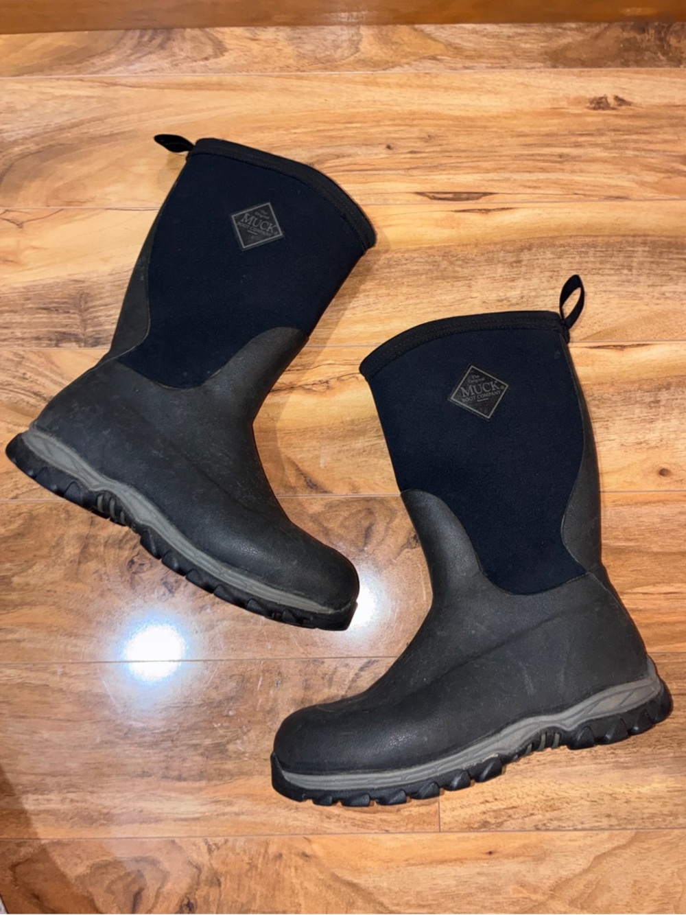 Muck Boot Rugged II Tall Waterproof  Boots - size kids 7, fits womens 8.5